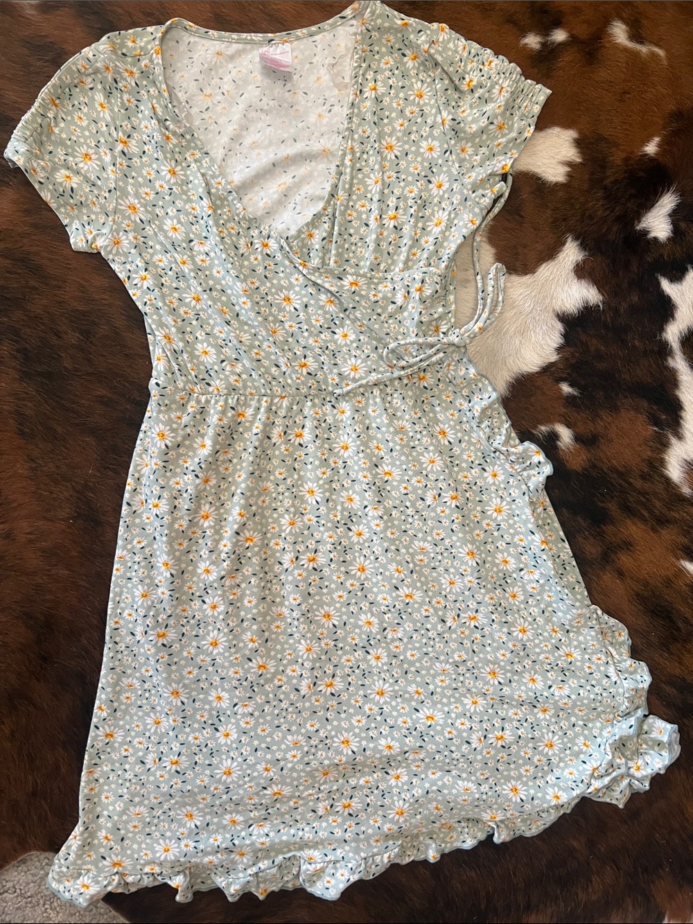 No Boundaries Light Blue Daisy Midi Dress